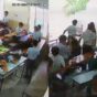 Video: Classroom wall collapses during lunchtime, students run for safety