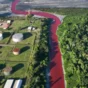 Argentina canal water turns 'blood red'