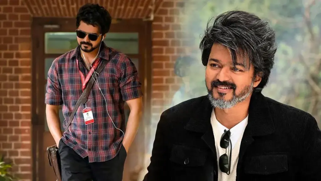 Oops! thalapathy Vijay fell down the stairs