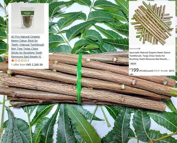 Neem leaves online.. over Rs.2,000!