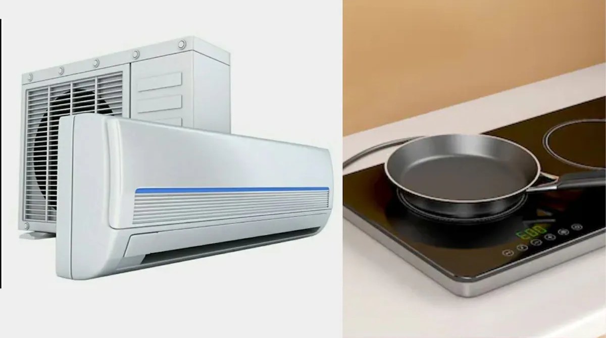 Beware! Running AC and induction at the same time will cause problems