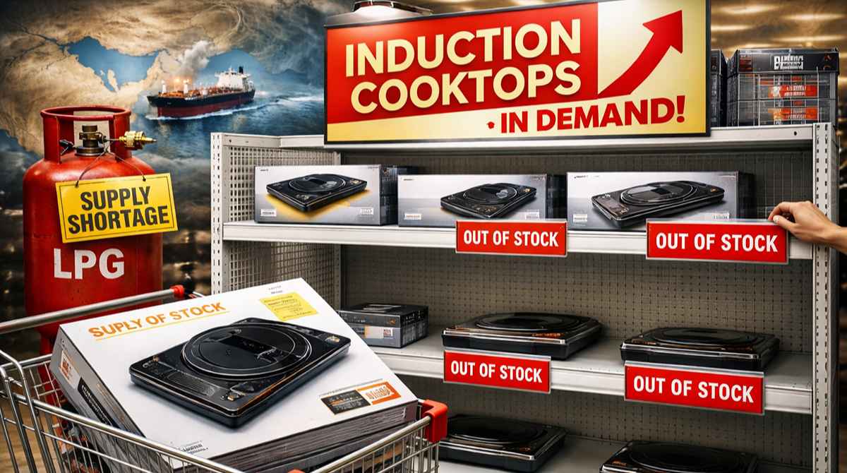 Huge demand for induction cooktop in India, 1.34 lakh units sold in one day amid LPG crisis