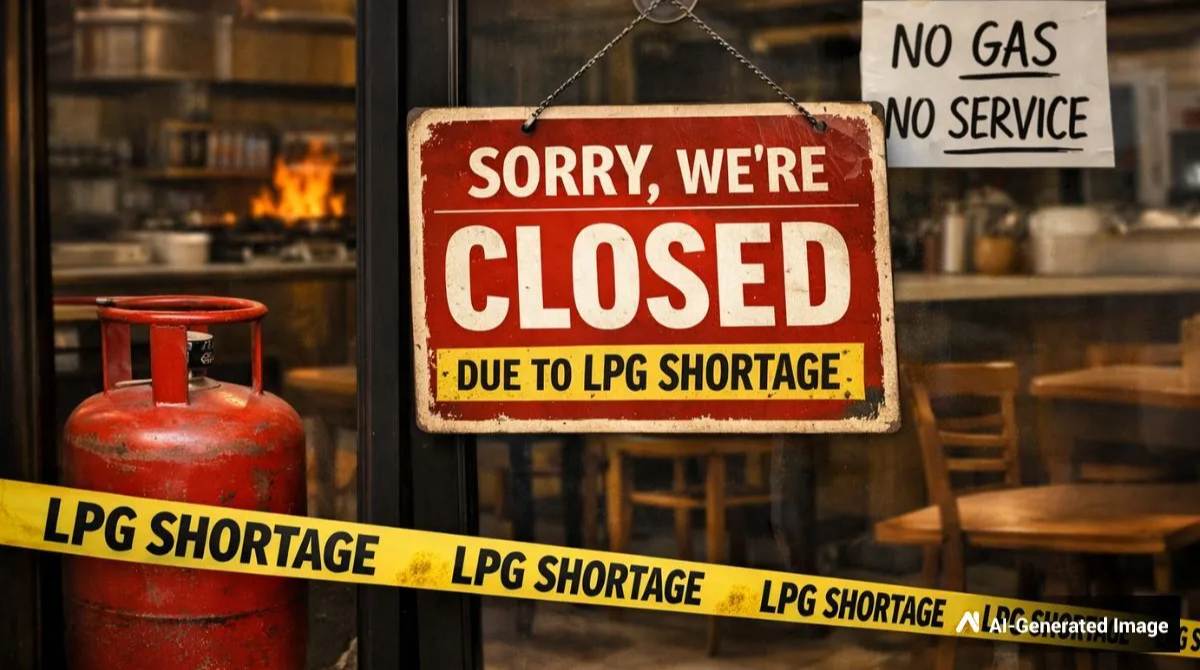LPG Crisis: 'No Stock' boards in front of gas agencies