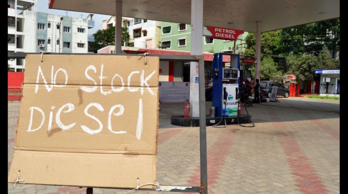 Petrol Shortage: Petrol scarcity—'No Stock' boards at fuel stations!