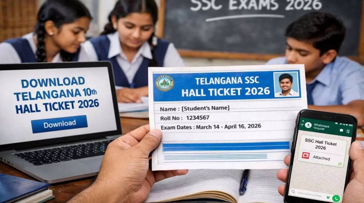 ssc hall tickets from WhatsApp..!