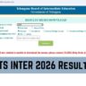 TSBIE-TS Inter Results 2026 Live Updates: 1st, 2nd Year Result, Marks Memo Out Today At 11 AM, Download Link Here