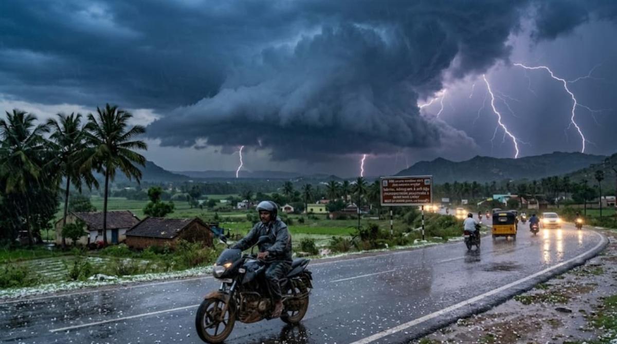 Telangana Rain Alert as Sudden Weather Shift Brings Thunderstorms Across Districts