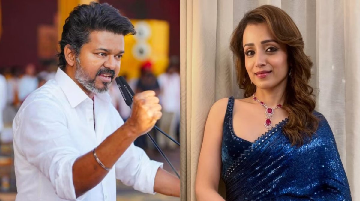 Birthday girl Trisha visits Vijay as TVK debut stuns Tamil Nadu giants