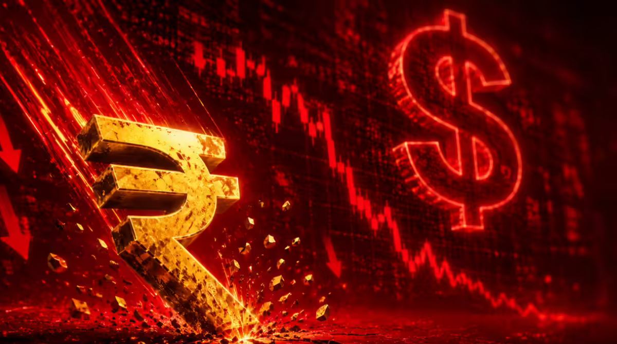 Rupee tumbles to record low of 96.96 vs USD as US-Iran stalemate stokes global inflation fears