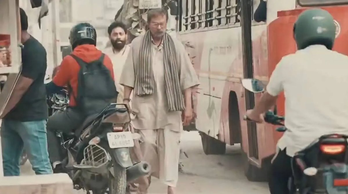 Jagapathi Babu takes a stroll in his 'Peddi' costume