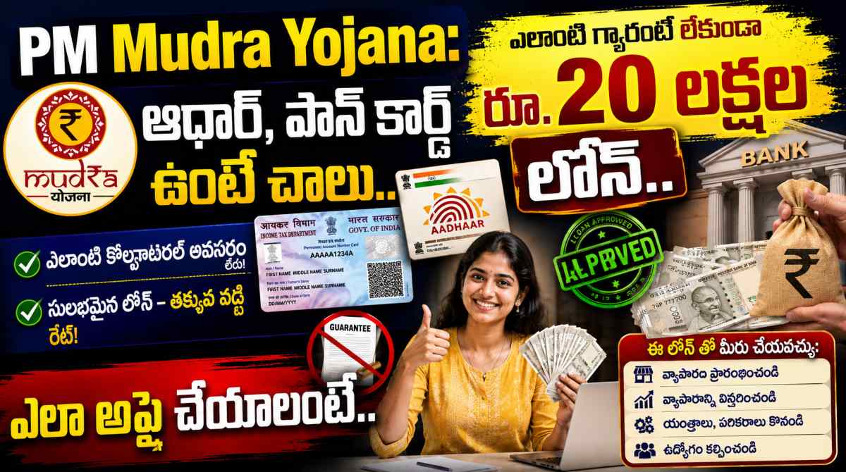PM Mudra Yojana: Get Collateral-Free Business Loans Up to Rs 20 Lakhs