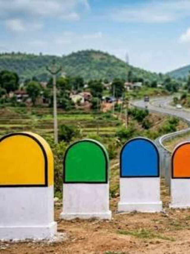 కిలోమీటర్ బోర్డులకు ఆ రంగులెందుకు?