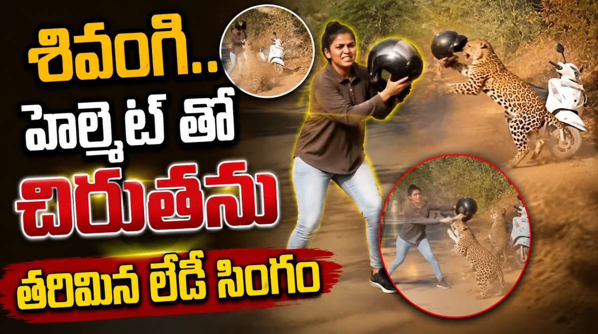 Brave Woman Chases Away Leopard With Helmet | Lady Lioness Goes Viral