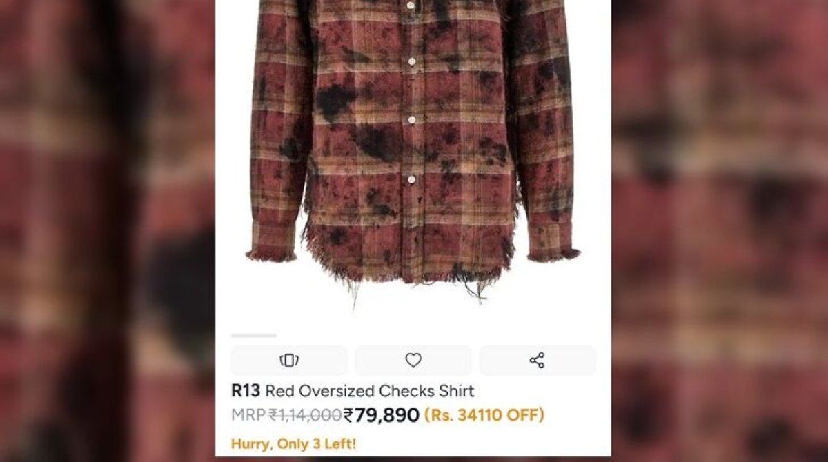 Shirt Looks Like a Dirty Cloth, But Costs rs80,000!